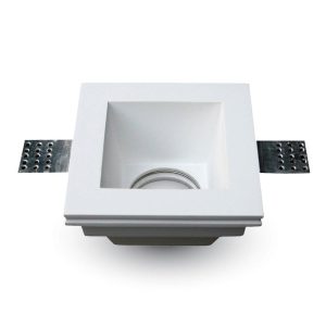 VT-763 Portafaretto da incasso in gesso quadrato per lampadine GU10